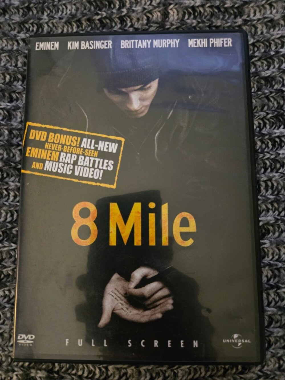 8 Mile DVD Full Screen Edition Eminem Kim Basinger Brittany Murphy Mekhi Phifer